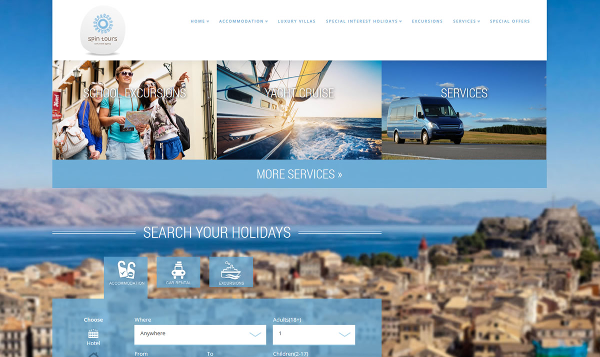 Spin Tours Website
